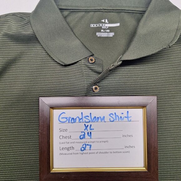 Grand Stand Long Sleeve Shirt Golfing Sports Active Mens‎ XL Green - Picture 5 of 7